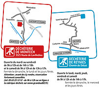 horaires déchèteries