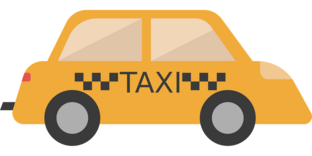 dessin taxi jaune